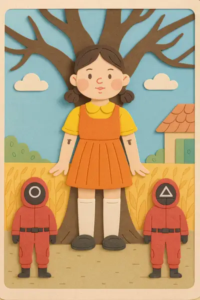 Digital Cut-Paper Children's Illustration Style