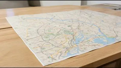 城市地图微缩立体模型提示词模板