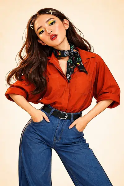 Reference photo turned into a multi-style cartoon illustration