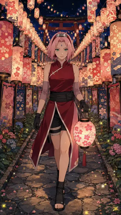 NARUTO Summer Festival Lantern Night Prompt