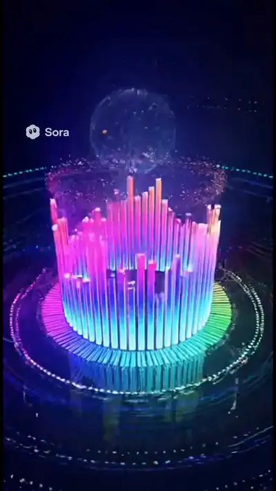 3D Audio Spectrum Visualizer Prompt
