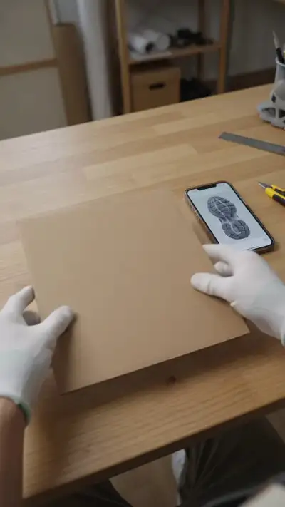 Realistic POV Cardboard Craft Tutorial Video Prompt