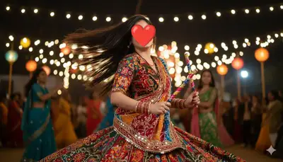 90s Garba Back Pose