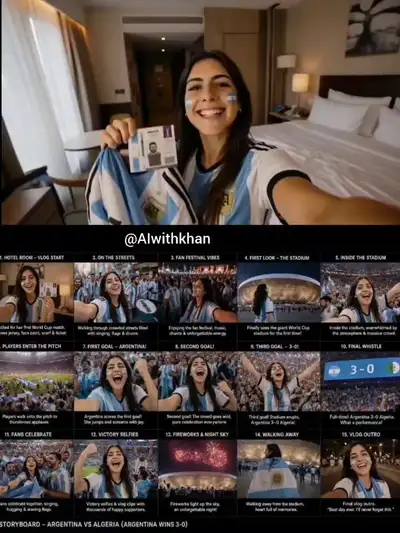 POV Vlog-Style Football Journey at World Cup