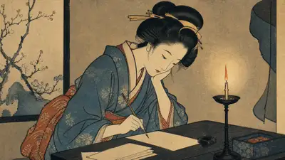 日本浮世绘风格插画提示词