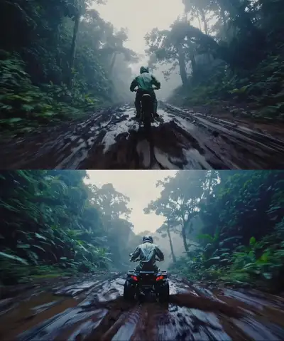 Sora Remix: Variaciones de escenas de motocicleta