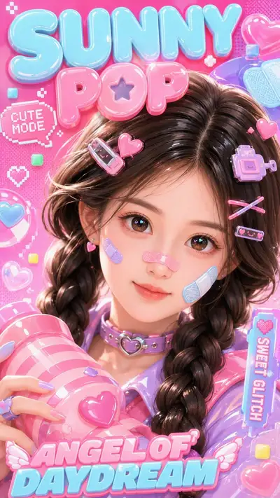 Real Portrait to 3D Kawaii Cover Girl