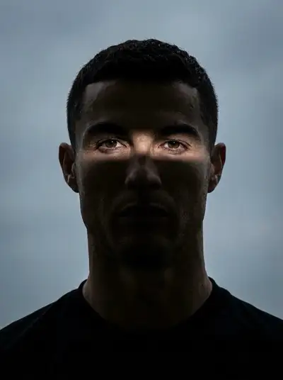 Cinematic Portrait with Dramatic Shadow Lighting