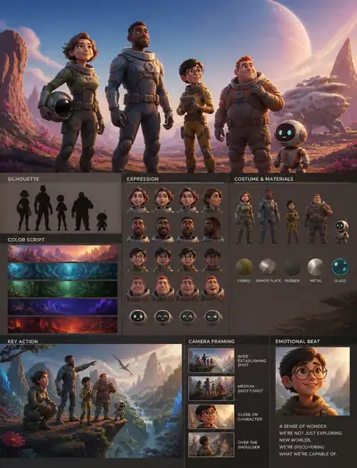 Animated Visual Concept for Space Explorer Team
