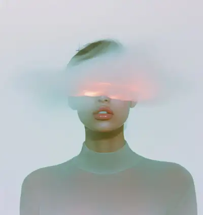 Ethereal Fashion Photo in White Void