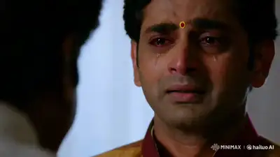 Indian Man Holding Back Tears - Emotional Animation Prompt