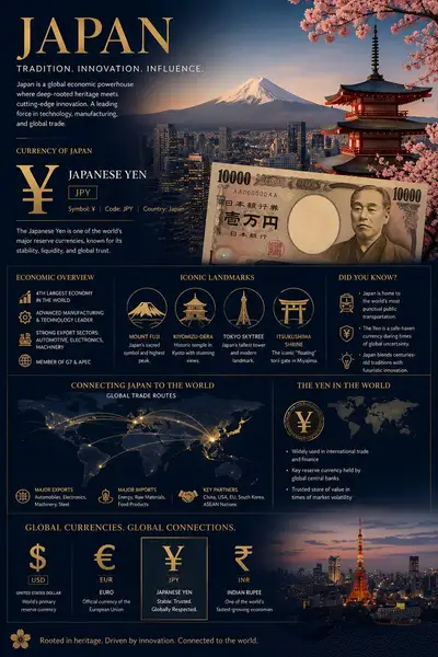 Japan Economic Infographic Poster Prompt