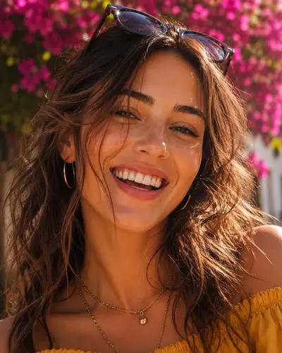 Golden hour Mediterranean street lifestyle shot