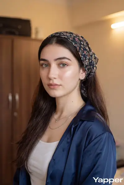 Ultra-Realistic Portrait of a Woman in Headscarf