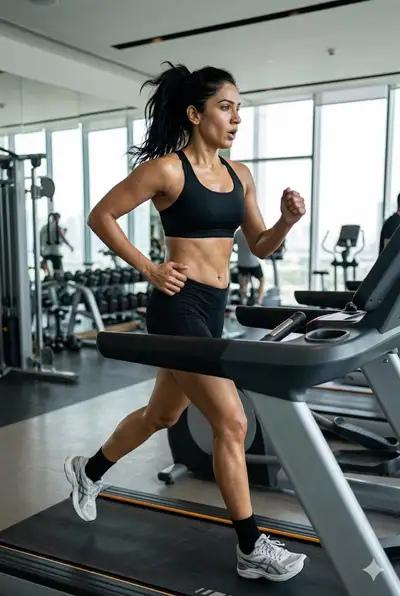 Photorealistic gym workout image prompt