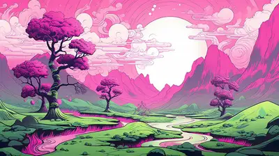 Surreal Acrylic Wallpaper Prompt