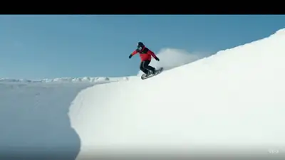 Snowboard Halfpipe Broadcast Video Prompt