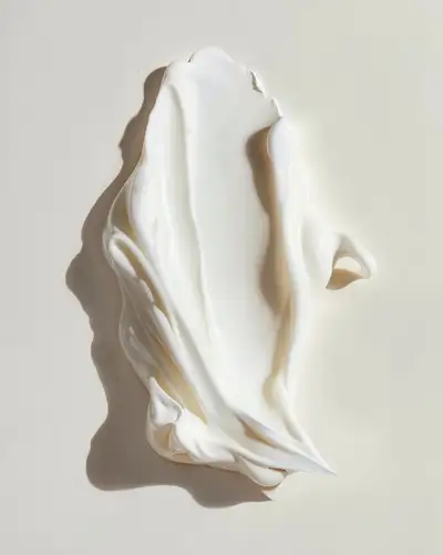 Realistic Skincare Cream Texture Shot