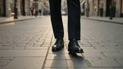 Luxury suit walk cinematic identity-preserving video prompt