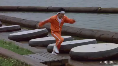 1980s Japanese Game Show Log Crossing Video Prompt