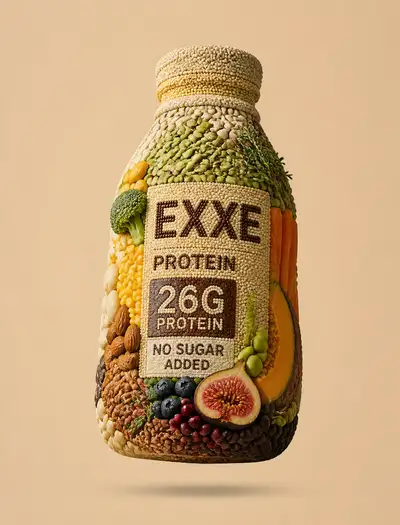 Surreal product recreated from natural food ingredients prompt