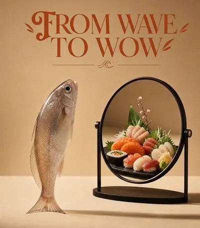 Surrealist Food Identity Mirror Ad