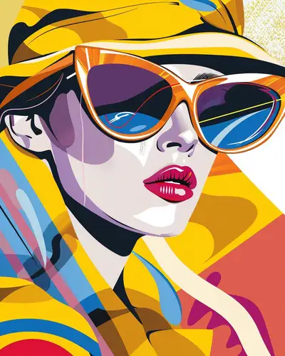 Crisp Neo-Pop Illustration Prompt