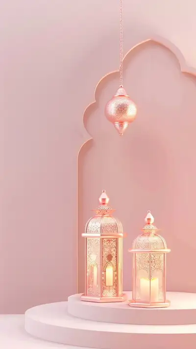 Ramadan 3D Lantern Background