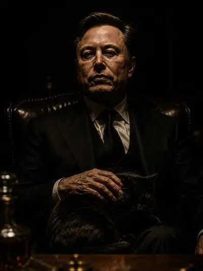 AI Portrait Series: The Dark Godfather