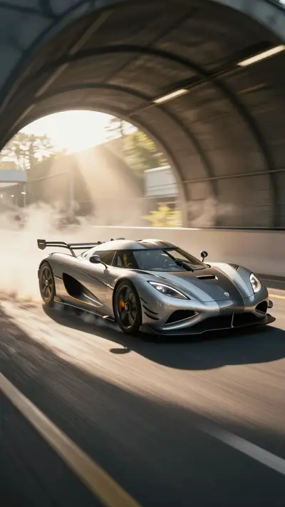 Cinematic Koenigsegg Jesko Tunnel Launch