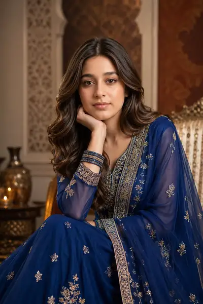 GPT Image 2 königliches Anarkali-Studioporträt-Prompt