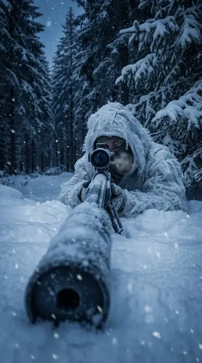 Ghost Sniper Winter Cinematic Scene