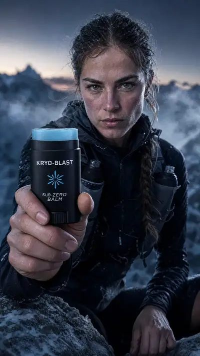 Hero Product Frame for Kryo-Blast Sub-Zero Balm