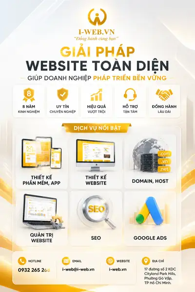 Vietnamese Website Design Agency Marketing Poster