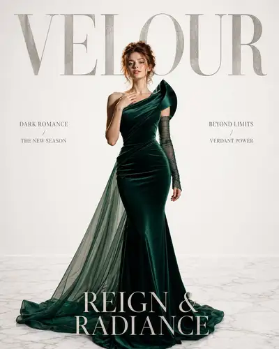 Luxury Fashion Magazine Cover for VELOUR