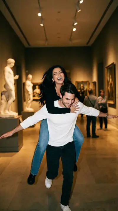 Cinematic Museum Piggyback Motion Blur Photo