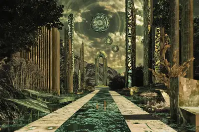 Surrealistic Digital Tapestry Prompt