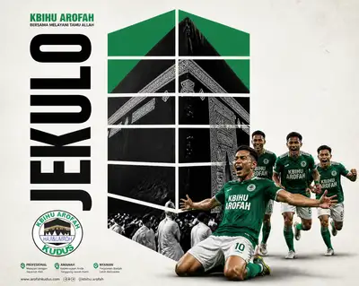 Sports celebration graphic poster in editorial style