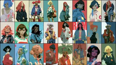 Tablero de identidad de personaje estilo artbook (GPT Image 2)