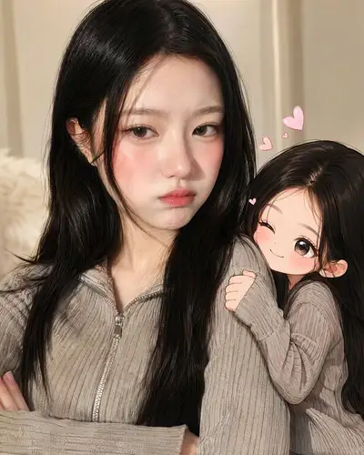 逼真肖像与深情动漫伴侣
