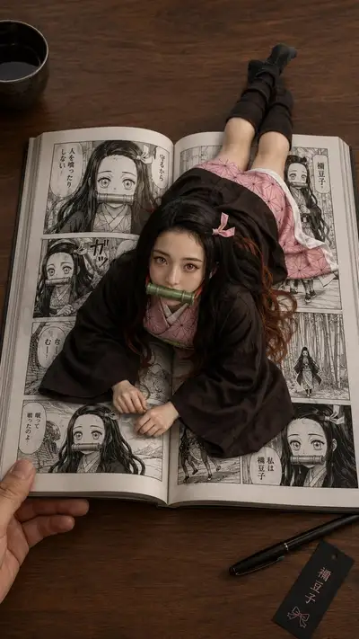 Paper to Reality: Demon Slayer Manga Character