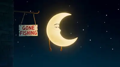 Moon's Night Off - 3D Pixar Animation Prompt