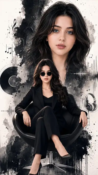 Cinematic Fashion Portrait Poster Prompt