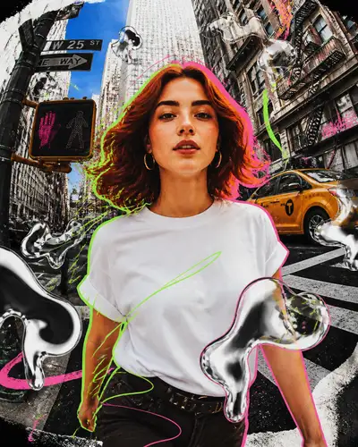 Mixed Media Collage Animation Style Prompt