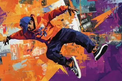 Graffiti Collage Fusion Illustration Prompt