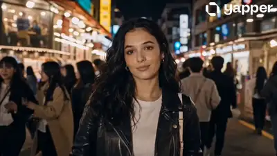 Seoul Night Walk Cinematic Video Prompt