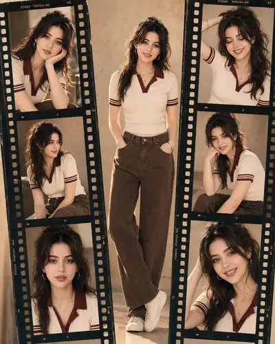 Vintage Film Strip Portrait Collage