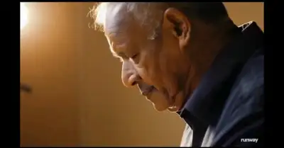 Older Man Playing Piano, Side Lit