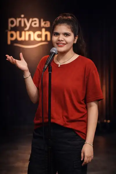 Cinematic Stand-Up Comedy Studio Portrait