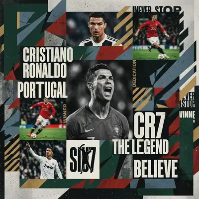 Colagem esportiva de maximalismo moderno em estilo editorial